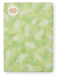 誕生日シール シアーリーフ