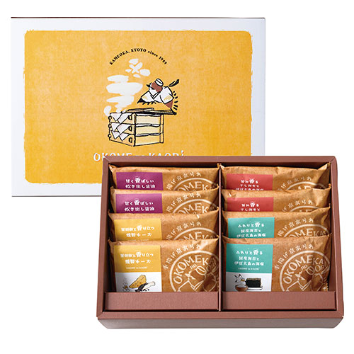 OKOMEnoKAORI 手揚げ京あられ 8袋 TAK-8