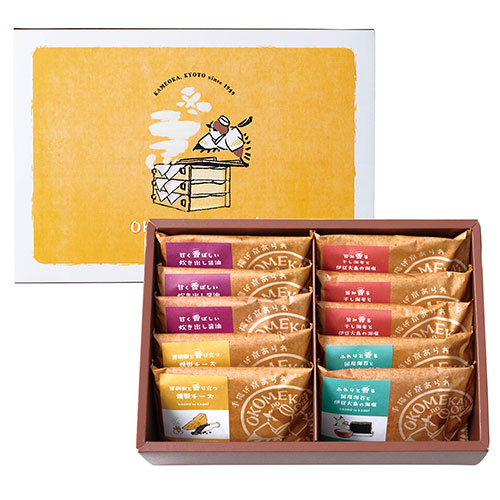 OKOMEnoKAORI 手揚げ京あられ 10袋 TAK-10