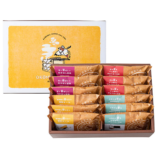 OKOMEnoKAORI 手揚げ京あられ 12袋 TAK-12