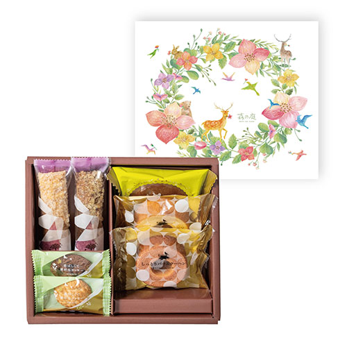 森の庭 焼菓子アソート フラワーリース 7個入 MRM-01A